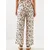 Bianco Lucci Womens Leopard Print Satin Trousers MBMS006