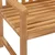 Ručna rezbarena stolica ruža 2 pcs Prirodna 58 x 60 x 90 cm