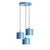 Opviq Luster Duz-195, 75-110cm, 45 cm, 3xE27, IP20, Plavi