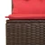 Sjedeća garnitura za vrt 6 pcs Smeđa i crvena poliratan