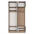 Hanah Home Ormar za hodnik EA145 - 3840, 119,6x226,4x37,5 cm, Beli