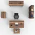 Hanah Home Kancelarijski set Braon-Antracit