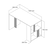 Hanah Home Radni sto Lima, 120 cm, Beli