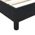 Vidaxl Box spring postelja z vzmetnico črna 160x210 cm žamet