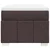 Vidaxl Box spring postelja z vzmetnico temno rjava 100x200 cm blago