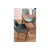 HANAH HOME Set Trpezarijski sto i 4 stolice Lidyana Grey