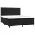 Vidaxl Box spring postelja z vzmetnico črna 180x200 cm žamet