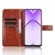 GS Preklopni ovitek za Oppo A40 / Oppo A40m, denarnica Crazy Horse, rjava