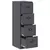 Kabinet za datoteke s ladicama 2 pcs Antracit 44 x 50 x 139 cm