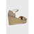 Sandale U.S. Polo Assn. za žene, boja: smeđa, klin peta