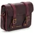 Dr. Martens 7IN/18CM SATCHEL CHERRY RED CRAZY HORSE FLORAL EMBOSS Bordo