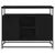 Kreveta Crni hrast 100 x 35 x 80 cm Konstruirano drvo