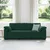 vidaXL Trosed temno zelen 220x77x82 cm žamet
