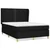 Vidaxl Box spring posteljni z vzmetnico črn 140x190 cm blago