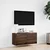 Zidni TV ormarić s LED svjetlima boja hrasta 80x31x38 cm