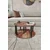 HANAH HOME Okrugli set stolova za kafu Yang 2 Walnut