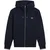 Fred Perry Fp Hooded Zip Through Sweatshirt Modra