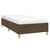 Vidaxl Posteljni okvir brez vzmetnice temno rjav 100x200 cm blago
