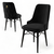 Hanah Home Set stolica Pare, 46x94x46 cm, 4 komada, Crne