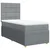 Vidaxl Box spring postelja z vzmetnico svetlo siv 100x200 cm blago