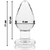 Ibiza Nebula Model 3 Anal Plug Borosilicate Glass 11x5cm Clear
