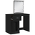 Toaletni stolić s LED svjetlima crni 90 x 42 x 132,5 cm