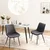 Songmics Set jedilnih stolov 60x50.1x88.6 cm črne barve