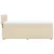 Vidaxl Box spring postelja z vzmetnico krem 90x200 cm blago