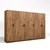 Hanah Home Ormar Kardelen 1600-121, 280x180x51,8 cm, , Braon