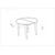 Hanah Home Set Trpezarijski sto i 2 trpezarijske stolice Vina 1048, Orah