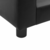 Sofa za pse crna 60 x 43 x 30 cm od pliša i umjetne kože