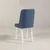 Hanah Home Trpezarijska stolica Vina Sandalye 47x89x46cm Belo-Tamnoplava