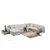 Atelier del Sofa Ugaona garnitura Loop 10 95x85x272cm Bela