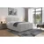 Livetastic BOXSPRING POSTELJA 180 cm  x 200 cm , kovina, umetna masa, tekstil, karton, leseni material svetlo siva