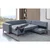 Atelier del Sofa Ugaona garnitura na razvlačenje West Right, 230 x 285 cm, Siva