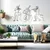 WallXpert metalni zidni ukras RT-NMD-057, linijski crtež tri muzičara, 3 dela, 58,5 x 41 cm, crni