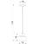 Luster na sajli PARKLA 1xE27/15W/230V crna