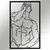 Wallity Zidna dekoracija Muscle Male Posture, 32x50cm, Crna