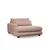 Atelier del Sofa Ugaona garnitura River 105x90x150cm Roze