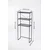 Hanah Home Sola kupatilska polica iznad WC šolje 52 × 176 × 25 cm, crna