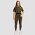 GymBeam Women‘s Limitless Cropped T-Shirt Espresso