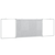 Magnetna bijela ploča sklopiva 200 x 60 x 1,7 cm aluminijska