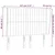 Vidaxl Vzglavje z ušesi modro 147x23x118/128 cm blago