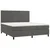 Vidaxl Box spring postelja z vzmetnico temno siva 180x200 cm žamet