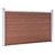vidaXL Vrtna ograja WPC 353x106 cm rjava
