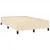 Vidaxl Box spring postelja z vzmetnico krem 120x190 cm blago