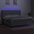 vidaXL Box spring postelja z vzmetnico LED sv. siva 200x200 cm blago