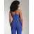 Sinsay - Crop top u stilu negližea - zumbul plava