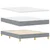 Vidaxl LED Box Spring Postelja Svetlo siva 160 x 200 cm blago