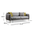 Atelier del Sofa Trosed na razvlačenje Sevilla 98x85x214cm Sivi